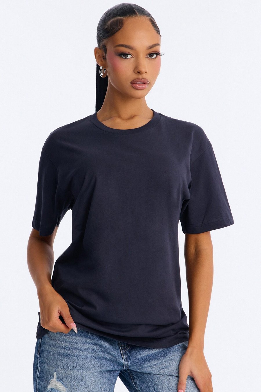 Random Tuesday Oversized T Shirt - Blue