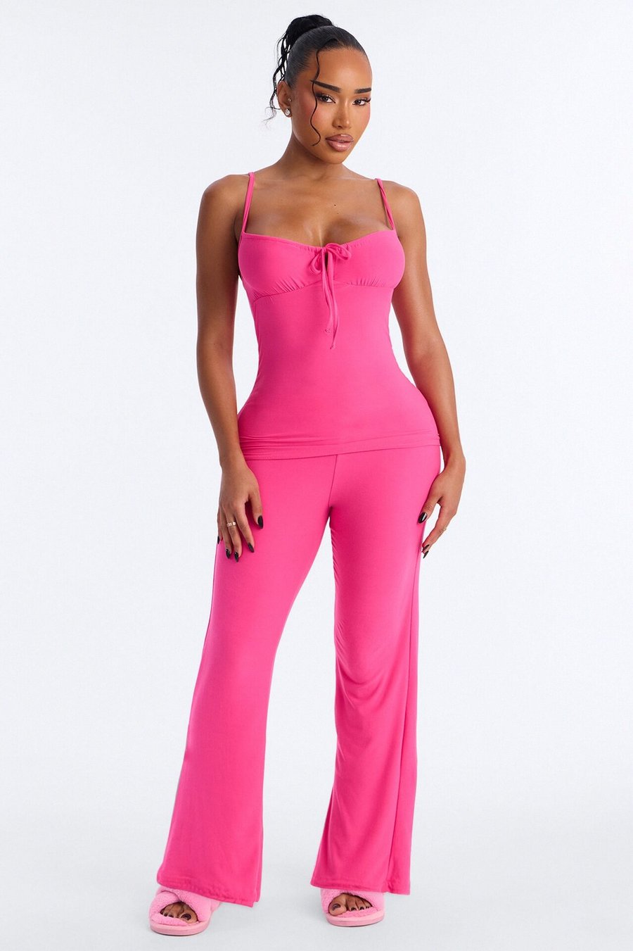 Cute But Sleepy PJ Pant Set - Pink