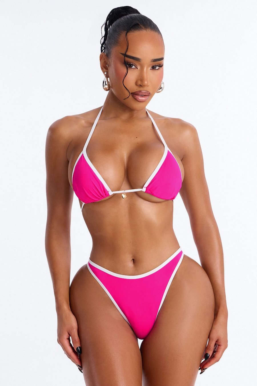 Feeling Free 2 Piece Triangle Bikini Set - Pink