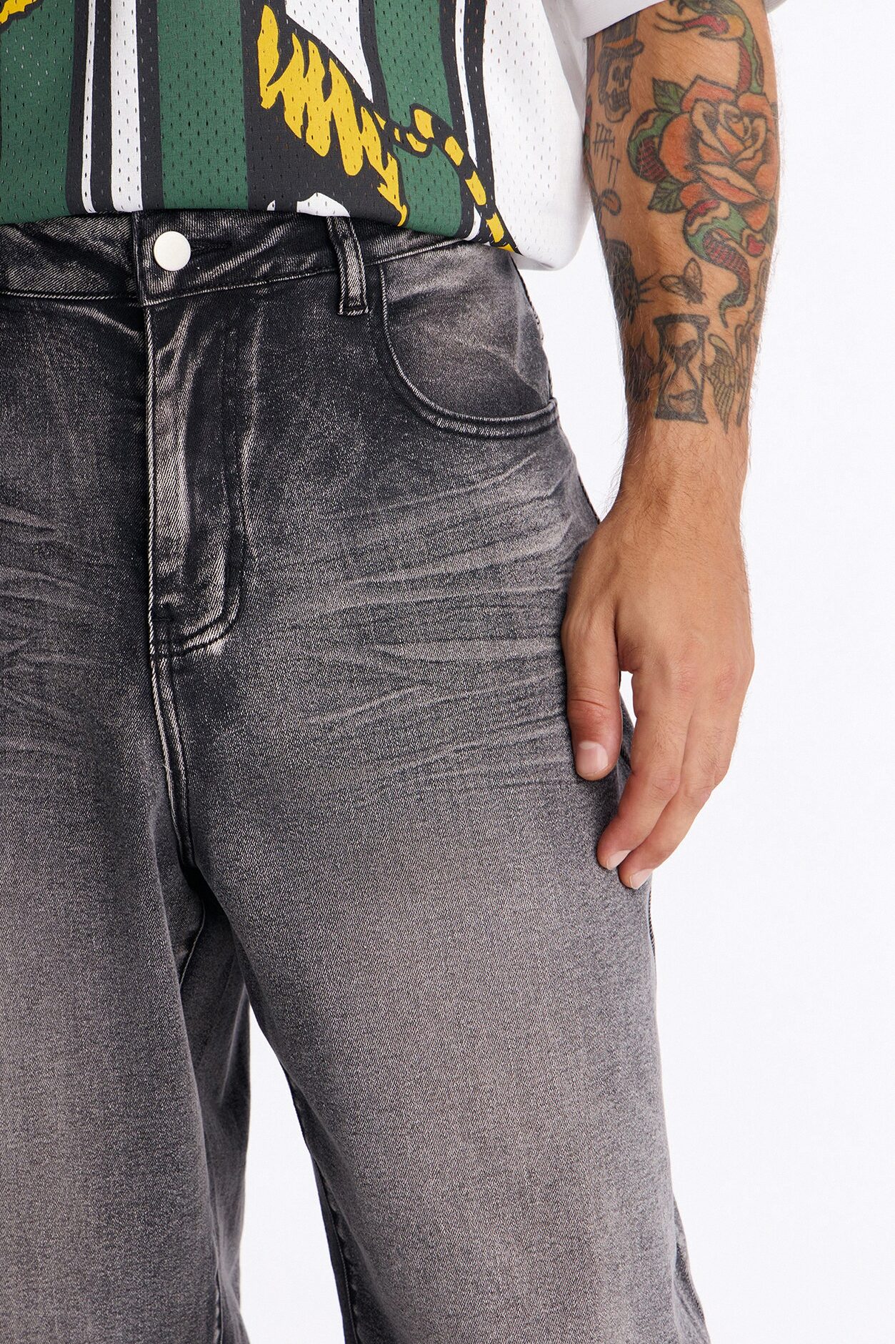 Brooklyn Baggy Jean - Black Wash