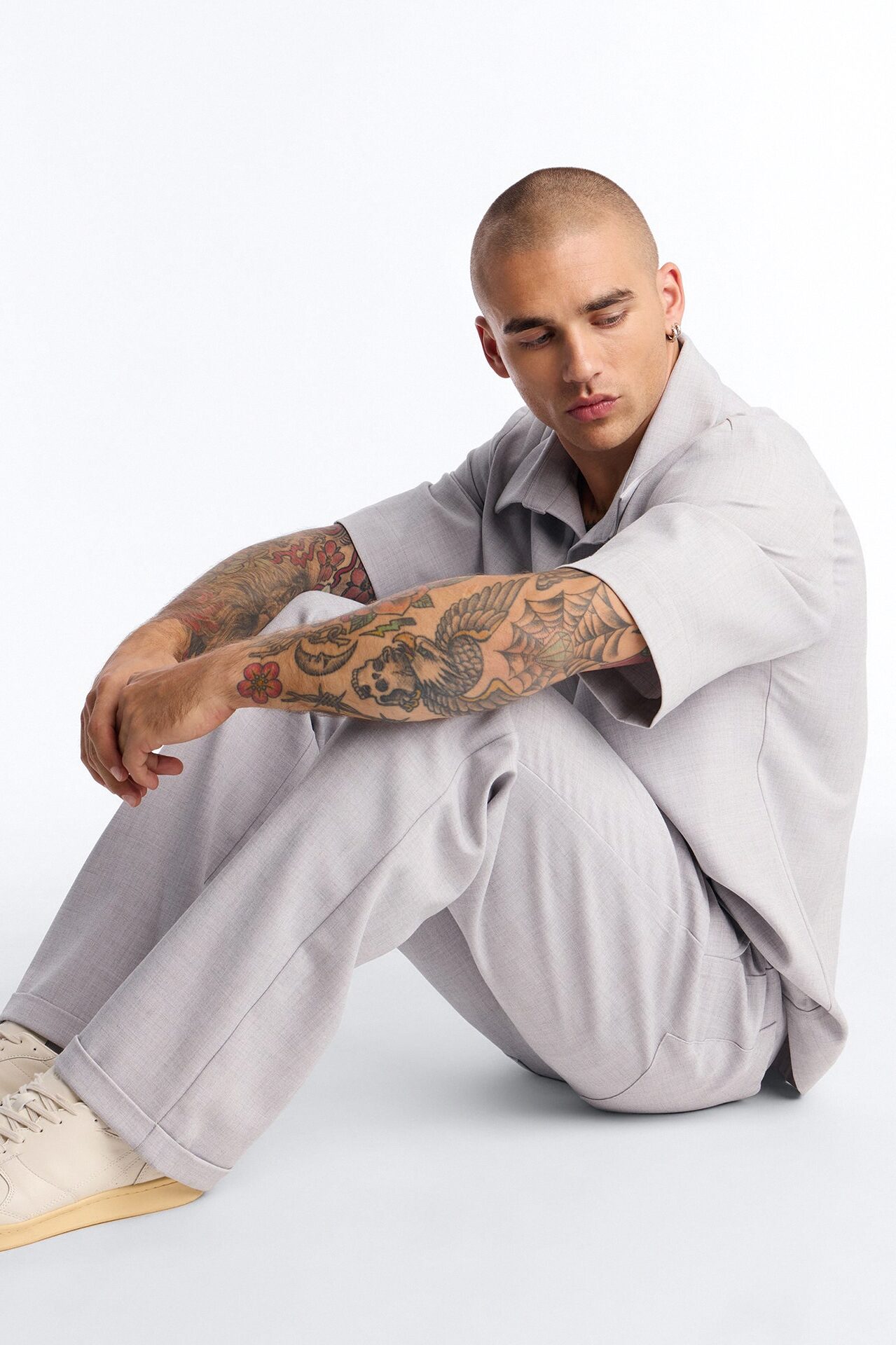 Sorrento Relaxed Trouser - Light Grey