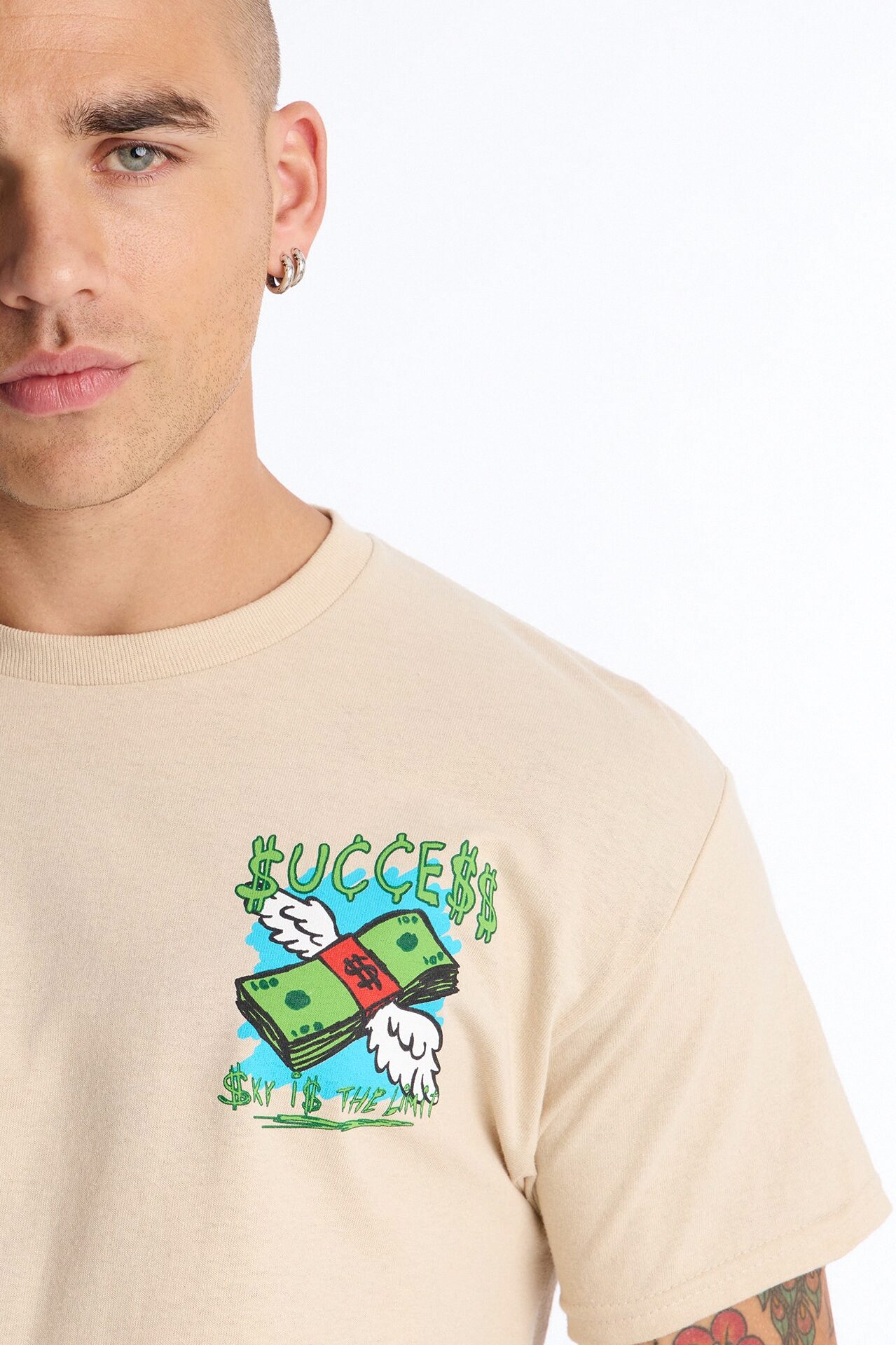 Sky Is The Limit Short Sleeve Tee - Sand