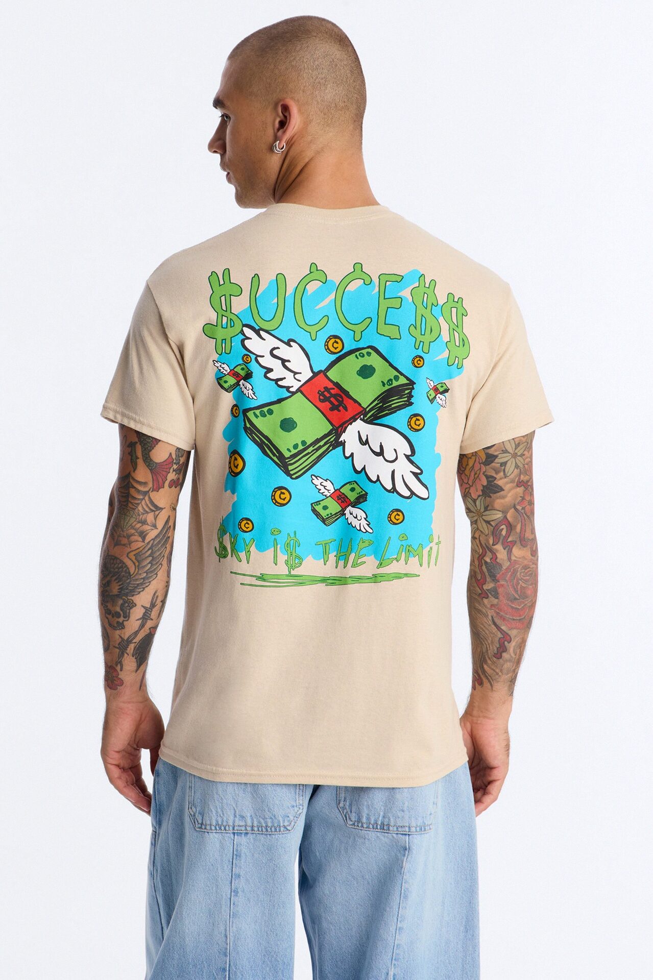 Sky Is The Limit Short Sleeve Tee - Sand