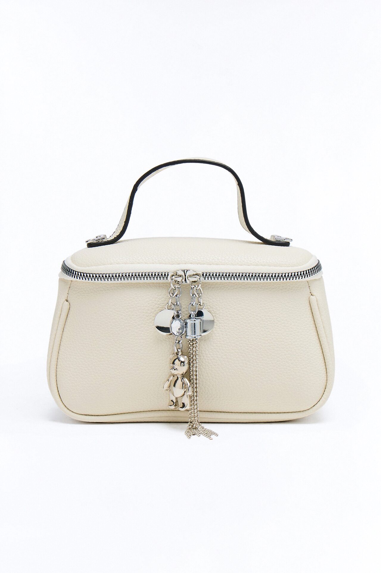 Bringing The Charm Faux Leather Crossbody - Ivory