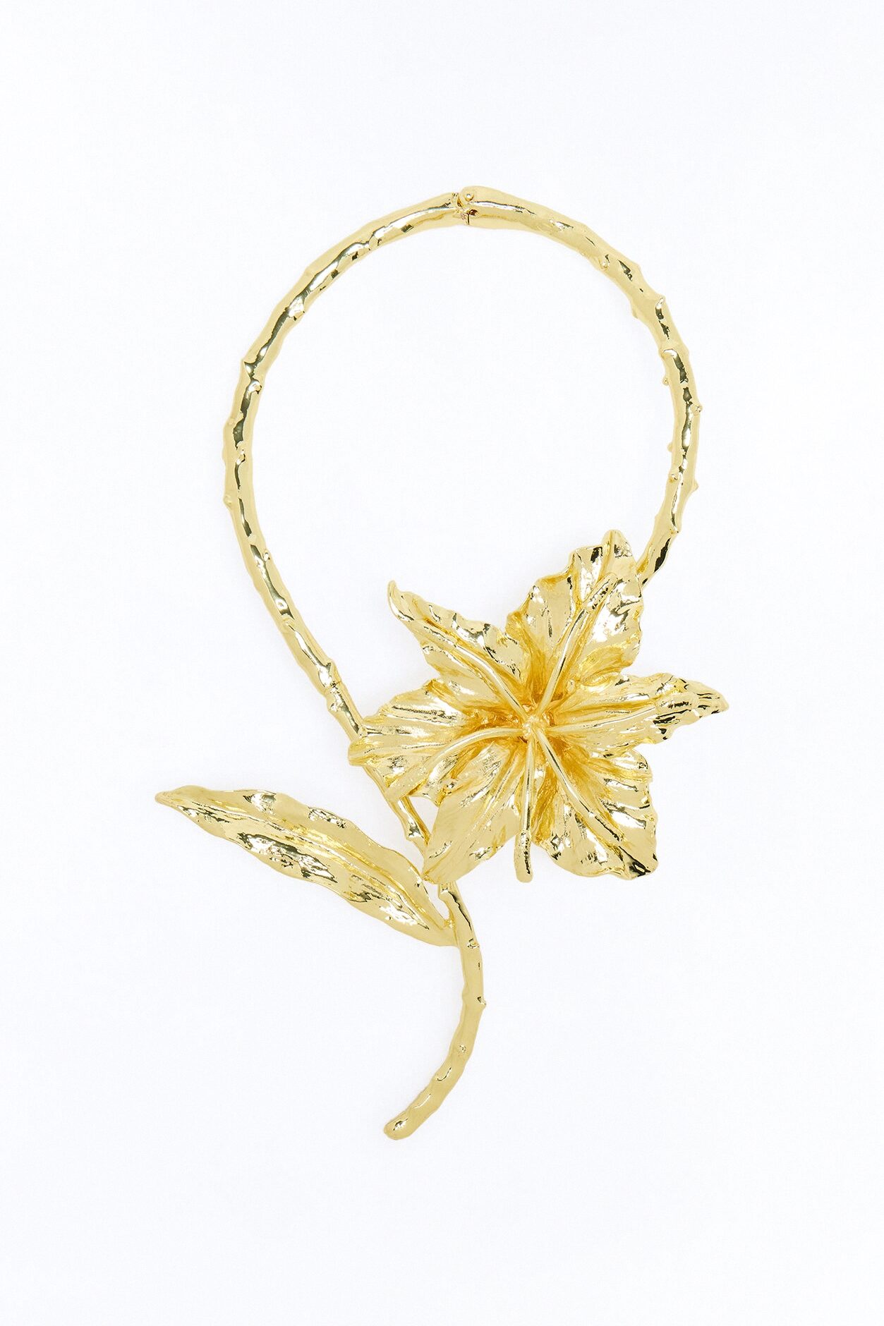 Blooming Season Statement Choker - Gold