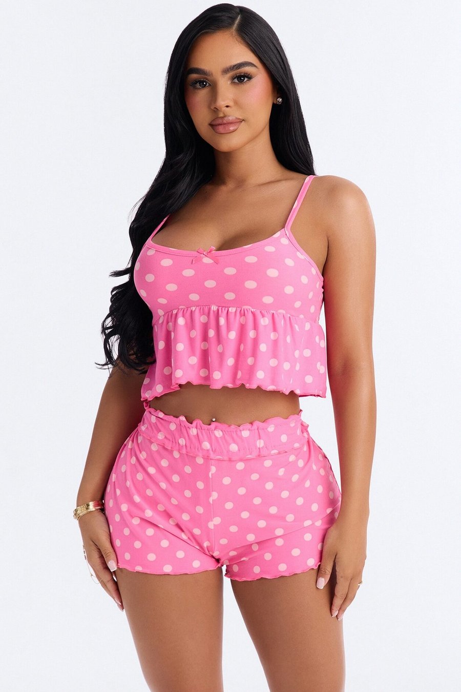Lucky Night PJ Short Set - Pink