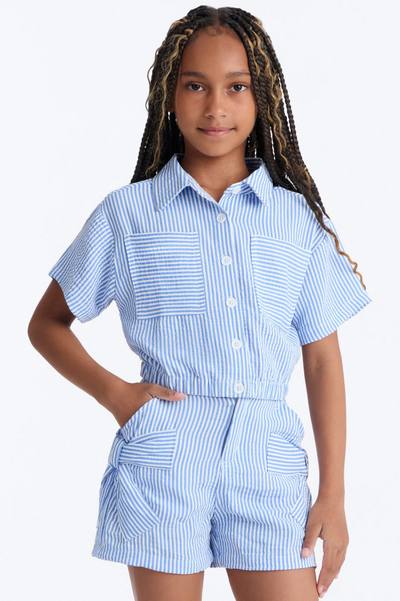 Mini Just Can't Wait Short Set - Blue