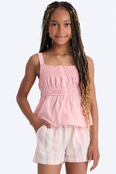 Mini Savor The Sunshine Short Set - Coral/combo