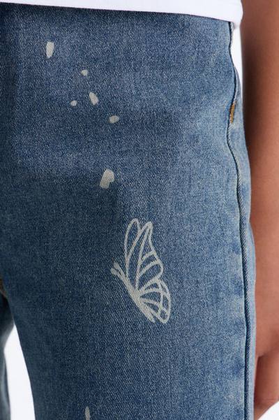 Mini Join The Floral Vibe Bootcut Jeans - Vintage Wash