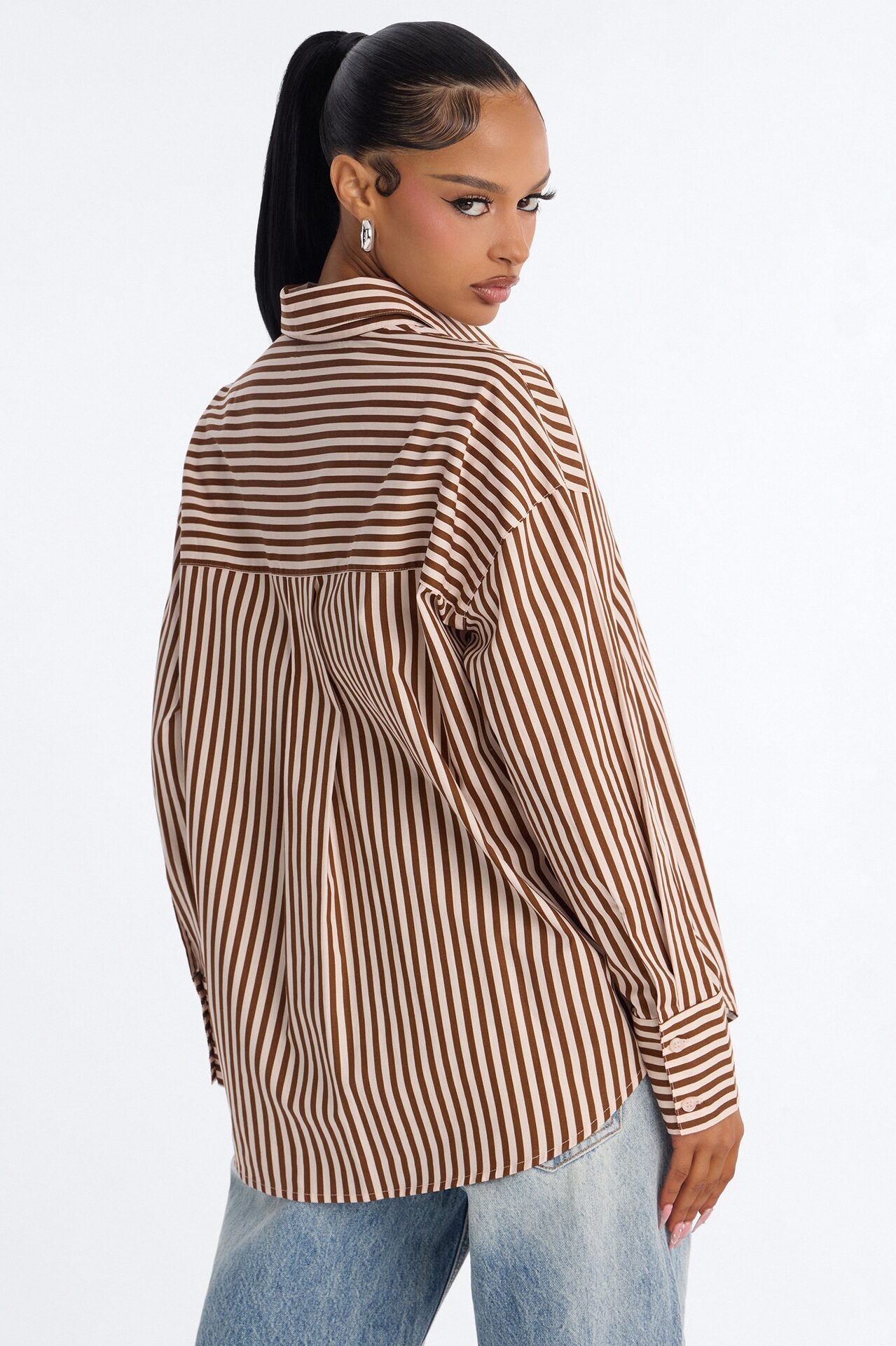Newport Striped Shirt - Chocolate/Combo