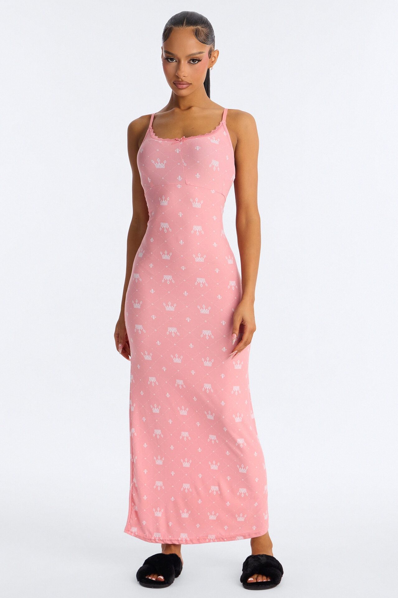 The Queen Is Sleeping PJ Nightgown - Pink