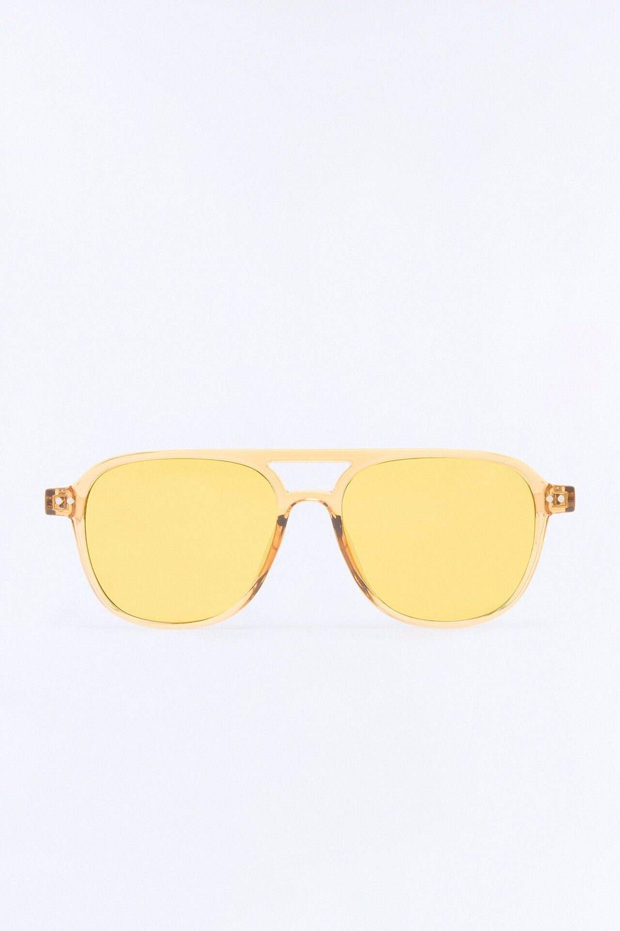 Own It Retro Aviator Sunglasses - Yellow