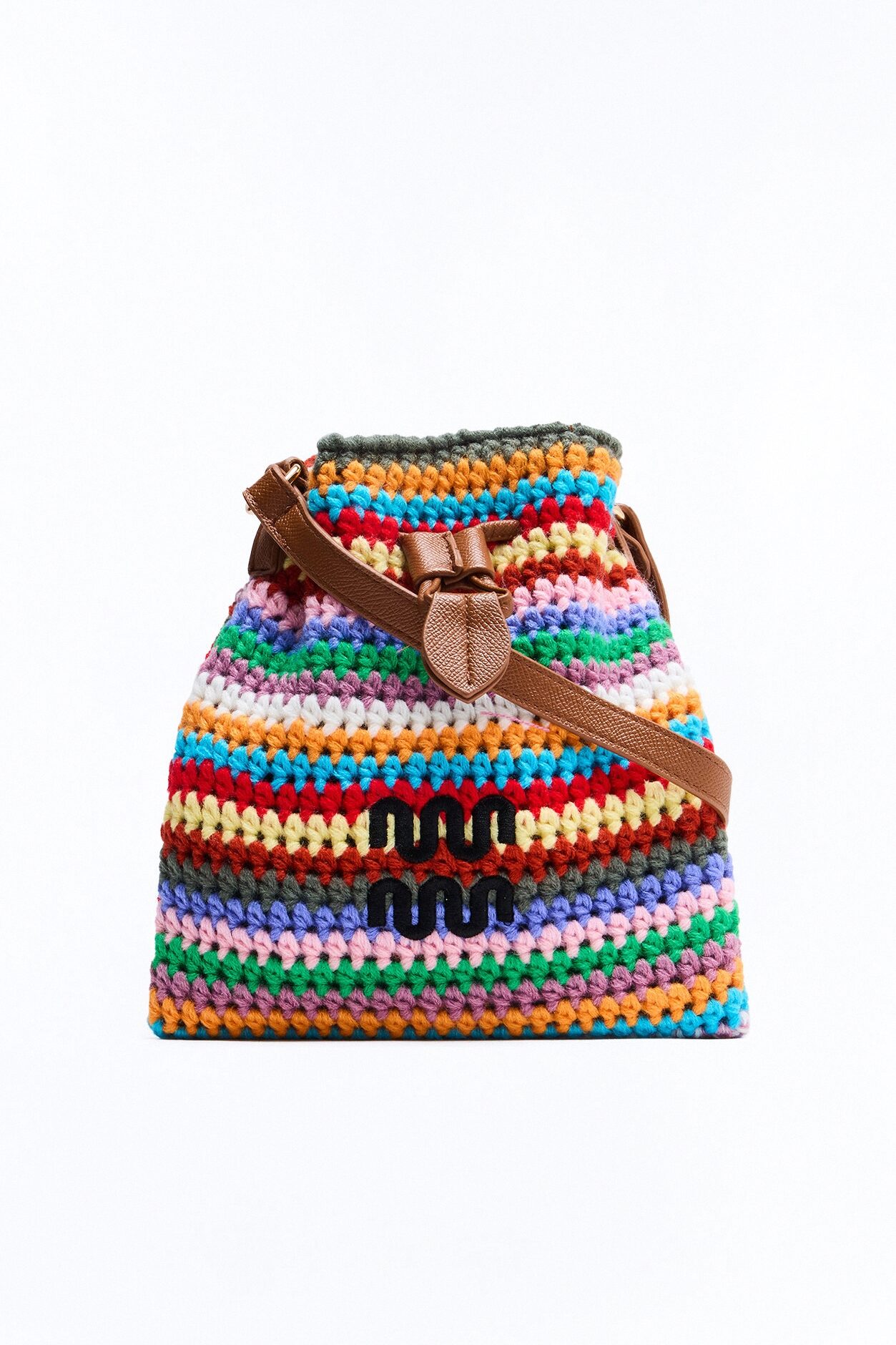 Mind Games Crochet Shoulder Bag - Multi Color