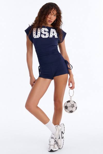Keep It USA Short Set - Navy