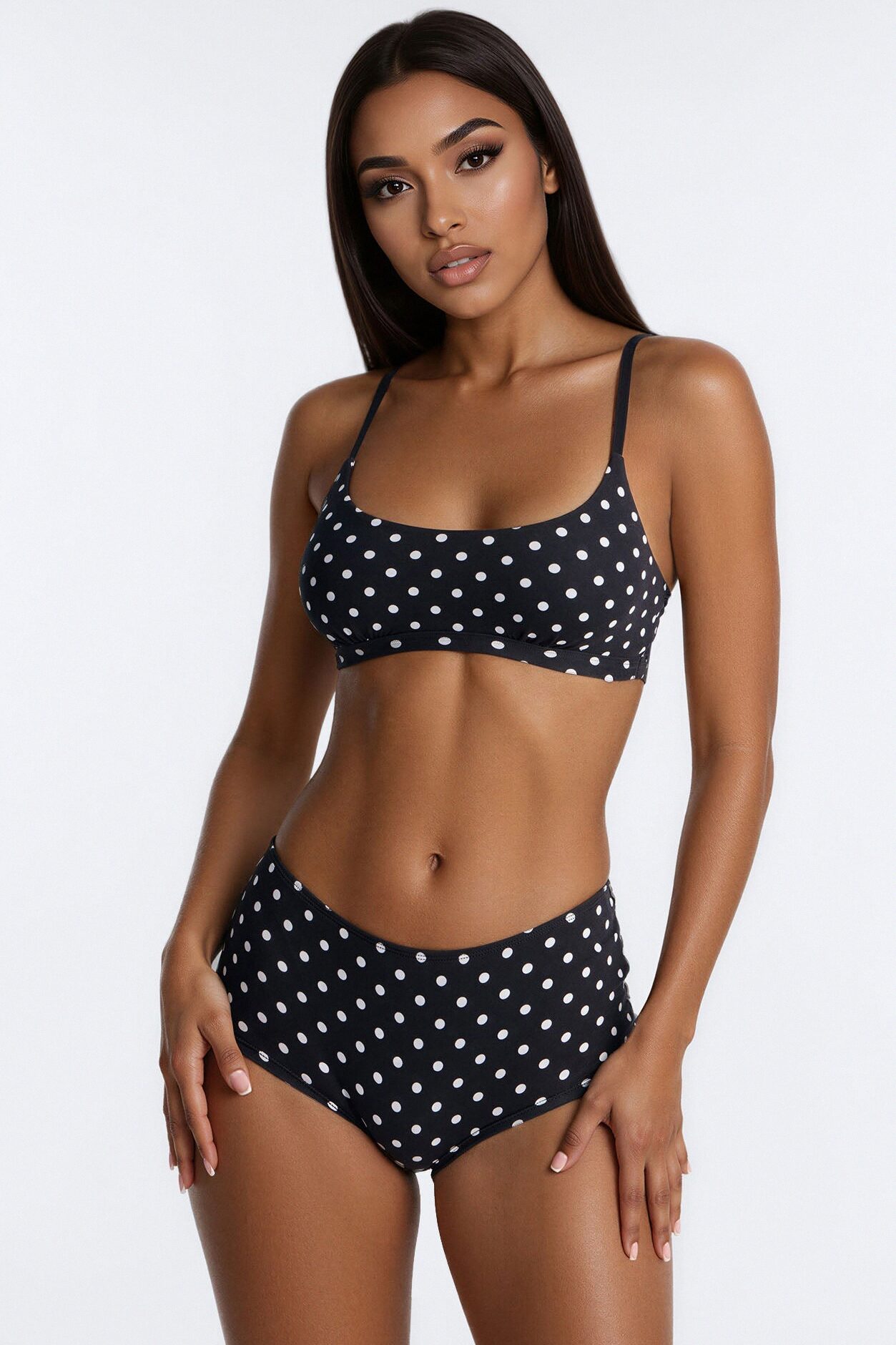 Nova Cotton Boyshort Panty - Black/combo