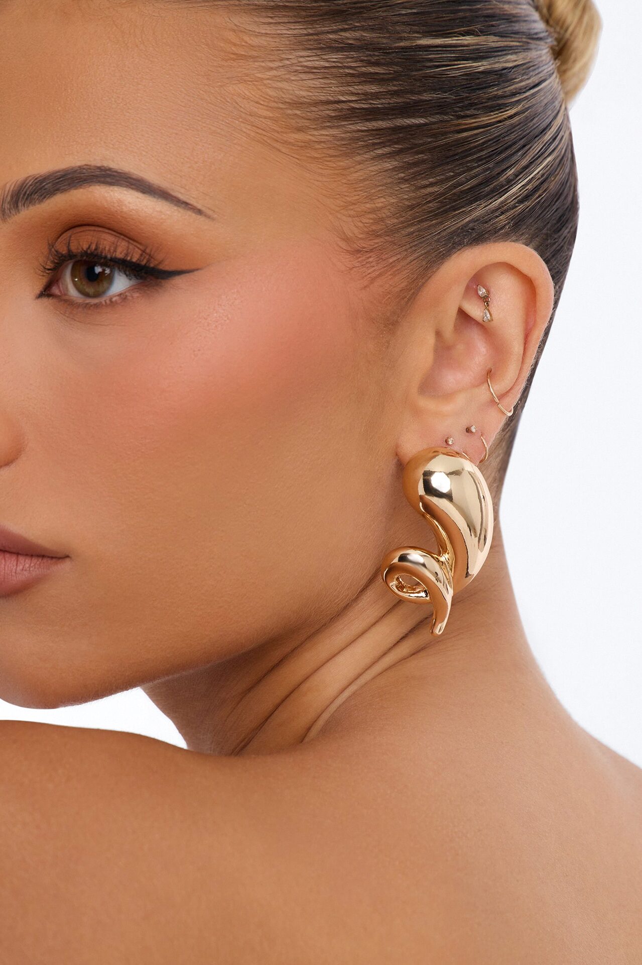 Velora Abstract Earrings - Gold