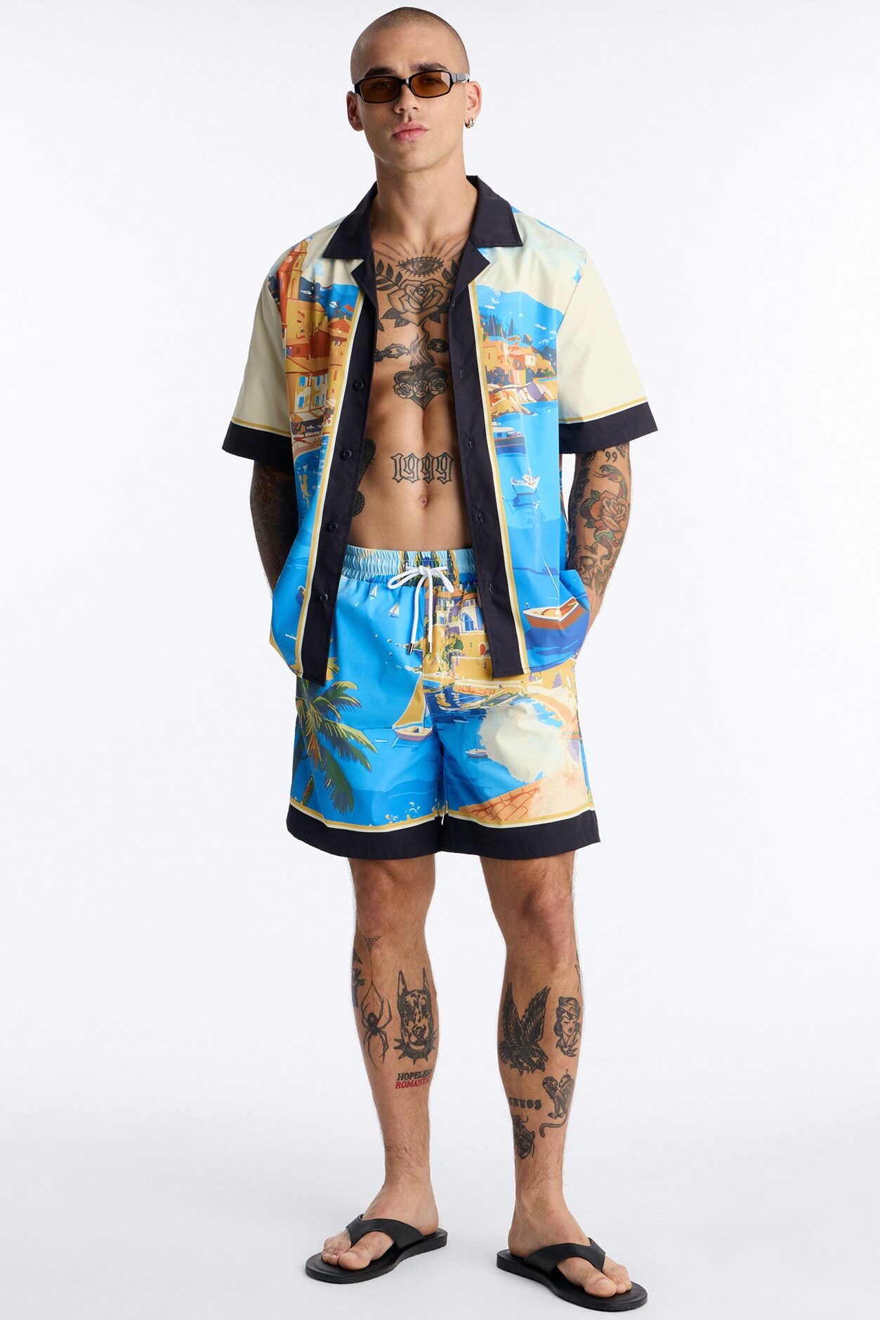 Costa Naples Swim Trunk 7″ - Multi Color