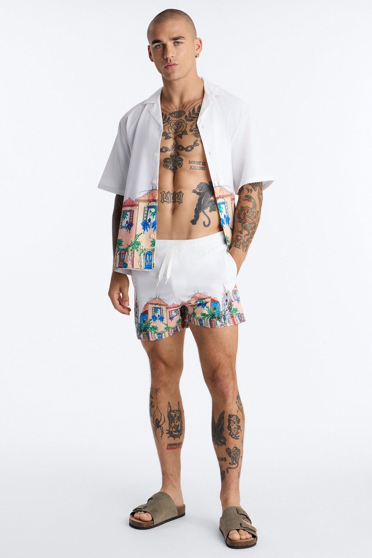 La Calle Viva Swim Trunk 4″ - Multi Color