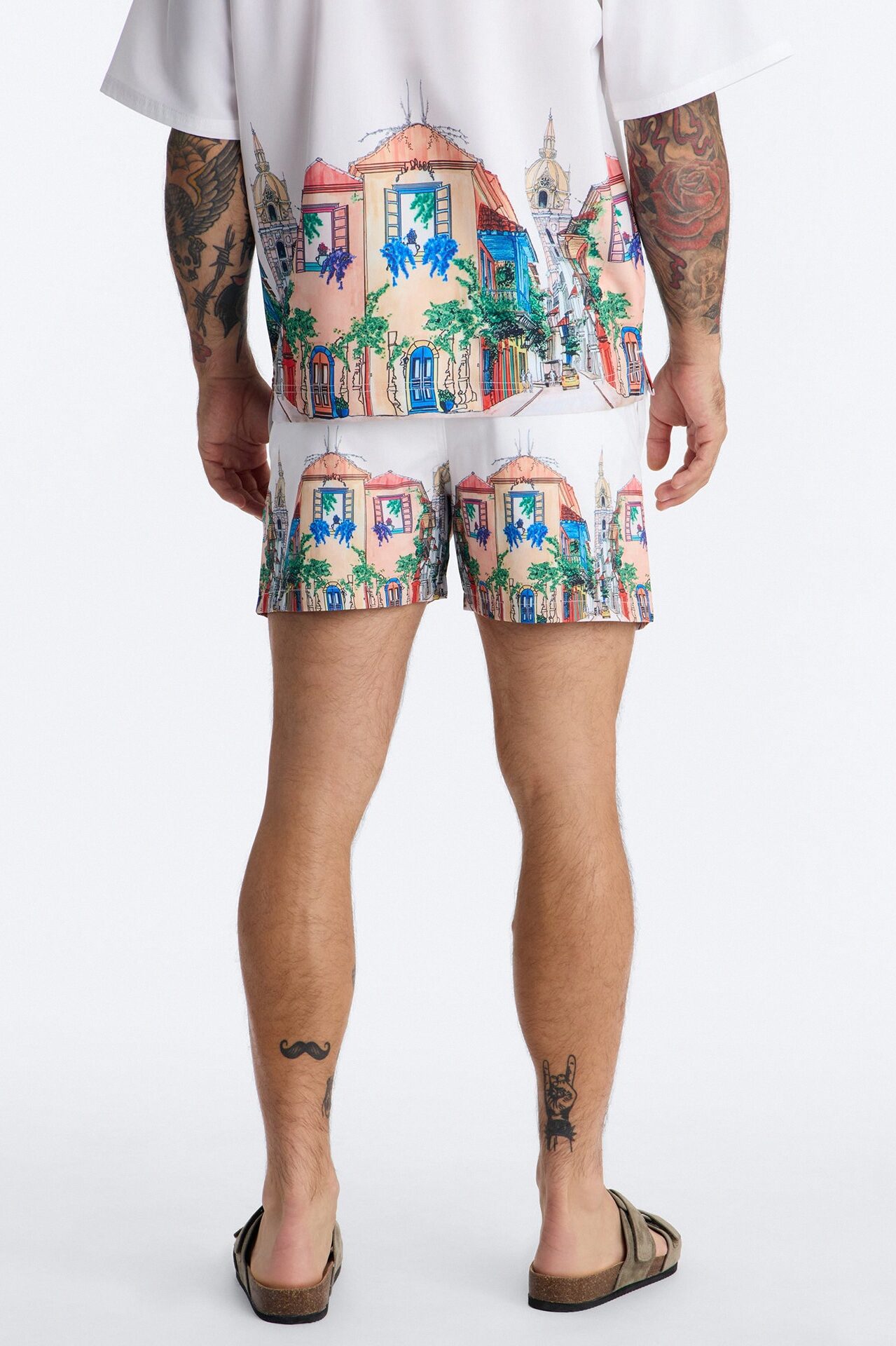 La Calle Viva Swim Trunk 4″ - Multi Color