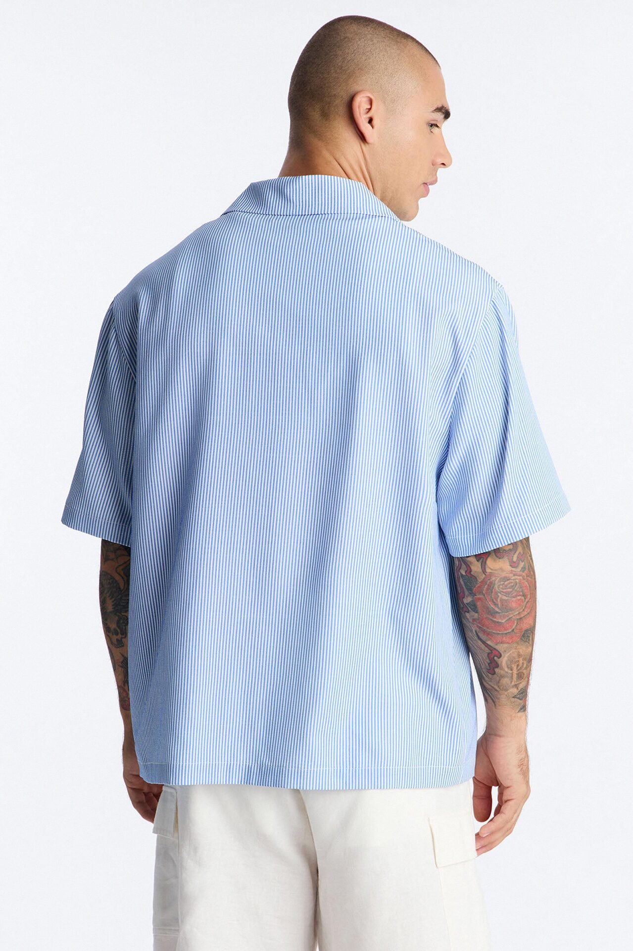 Relaxed Saltair Stripe Button Up Shirt - Blue/combo