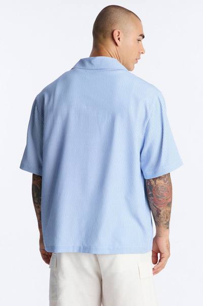 Relaxed Saltair Stripe Button Up Shirt - Blue/combo