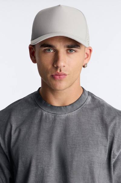 Basic Laser Cut Mesh Trucker Hat - Grey