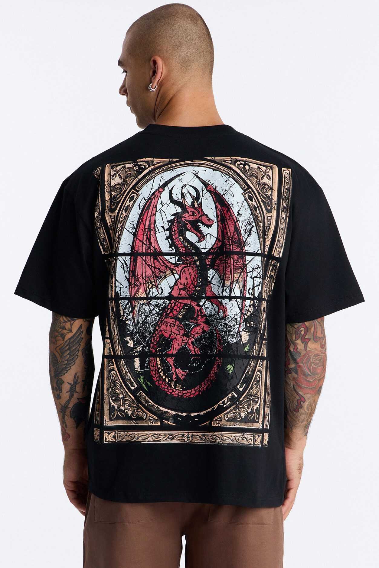 Holy Relic Oversized Short Sleeve Tee - Black