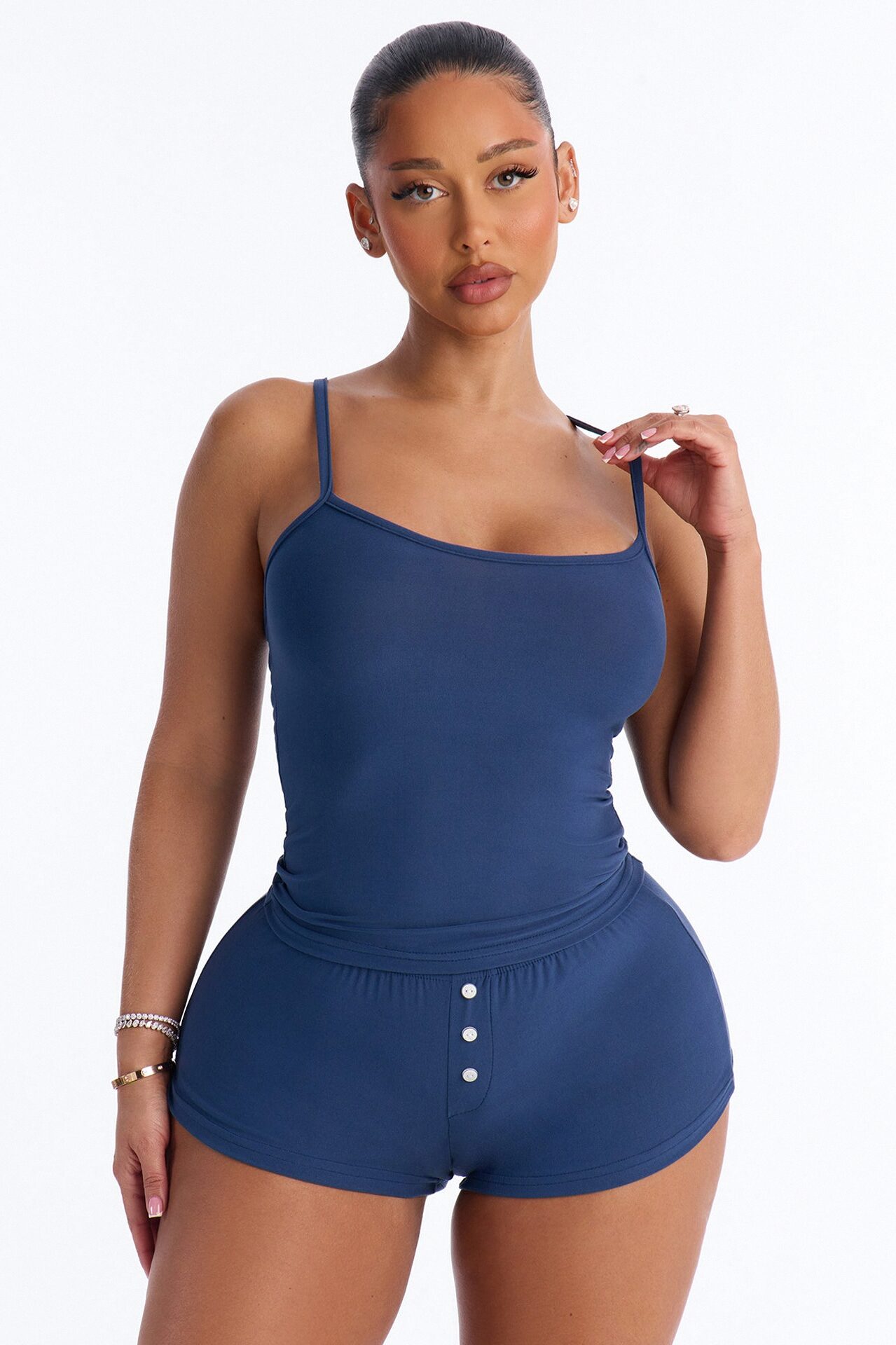Bare Comfort Cami PJ Short Set - Navy