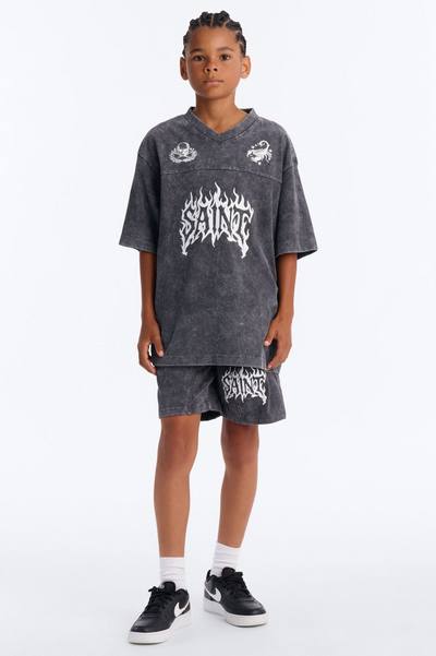 Mini Saint Forever Short Sleeve Jersey - Black Wash