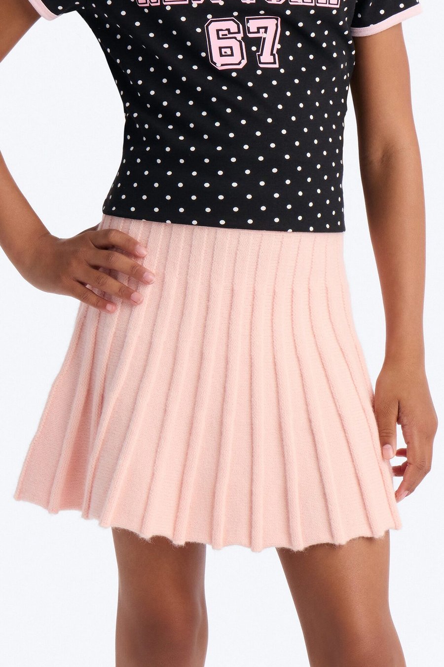 Mini Sweet 'n Simple Sweater Mini Skirt - Pink