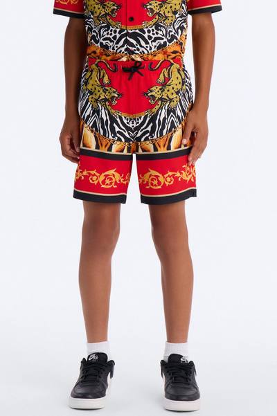 Mini Jungle Royale Baroque Swim Trunk - Red