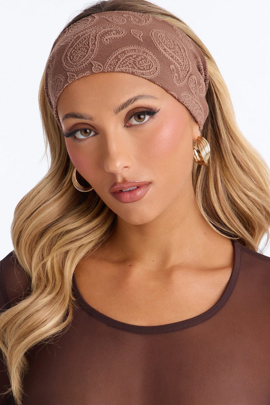 Roads Less Traveled Headband - Silver Brown