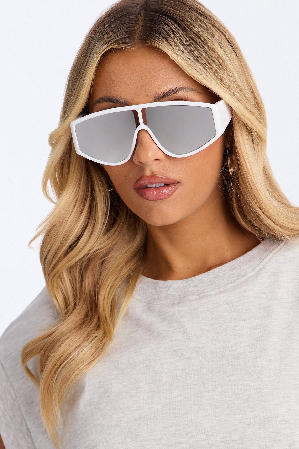 Video Game Girly Sunglasses - White