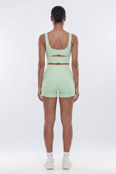 ButterSoft 4″ V Front Ruched Biker Shorts - Mint