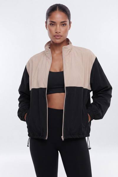 CoreNylon Colorblock Full Zip Jacket - Black/combo