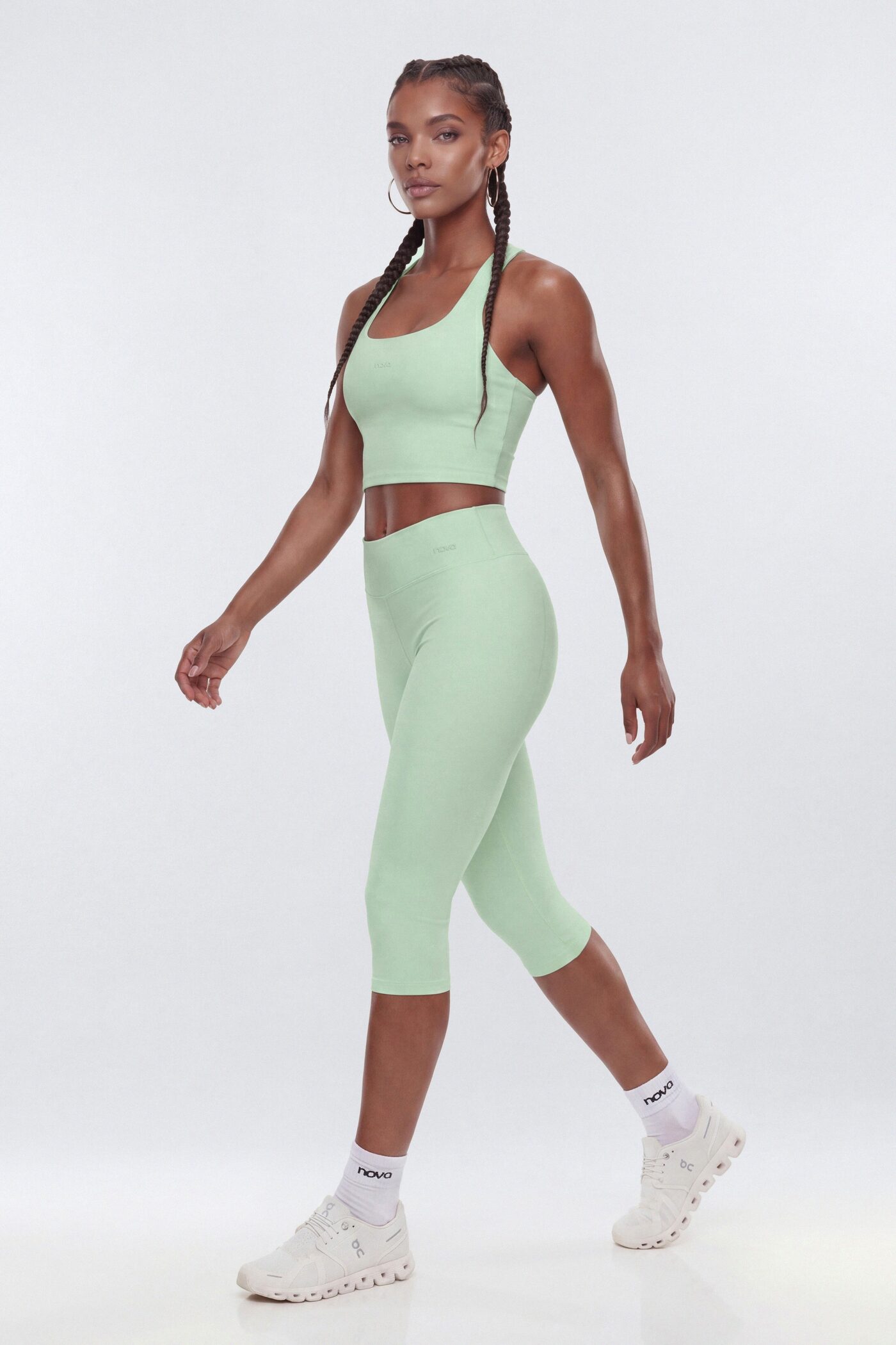 ButterSoft 15″ Low Rise Capri Legging - Cool Mint