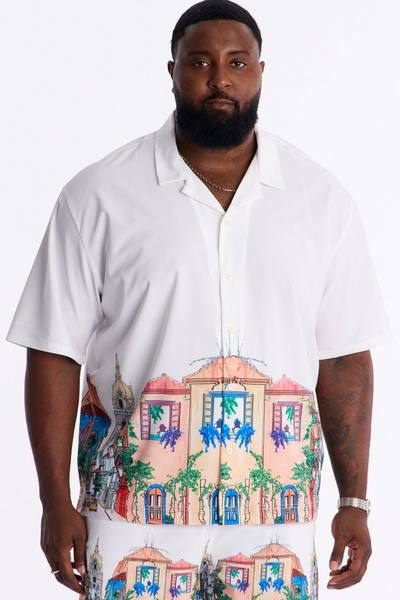 La Calle Viva Cuban Collar Shirt - Multi Color
