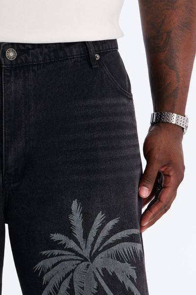Baggy Palm Breeze Denim Short - Black Wash