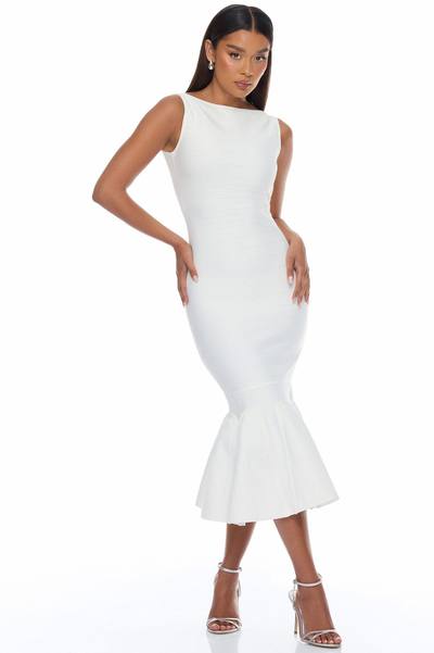 Get What I Want Bandage Maxi Dress - White