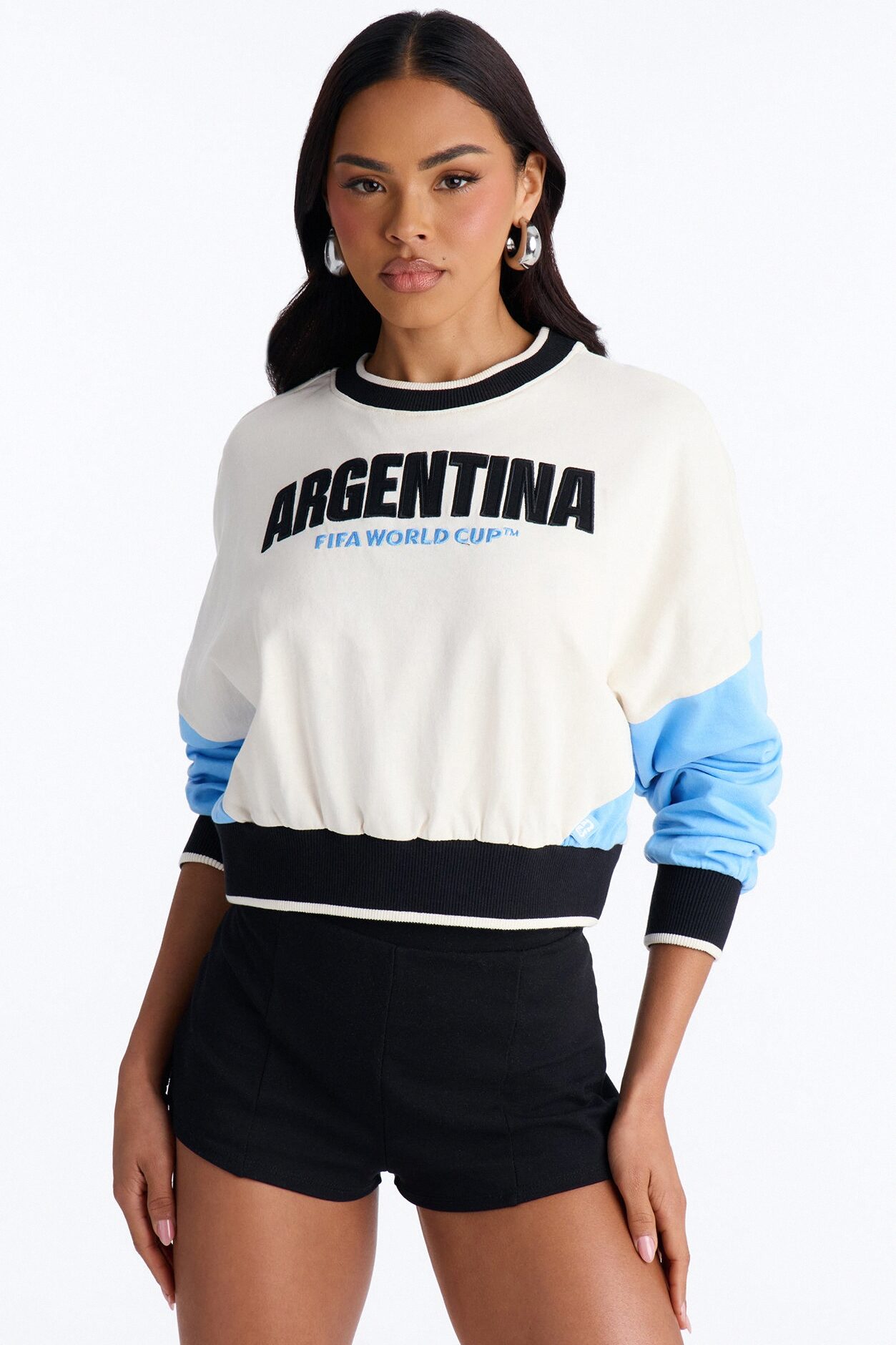 FIFA Argentina World Class Cropped Sweatshirt - Multi Color