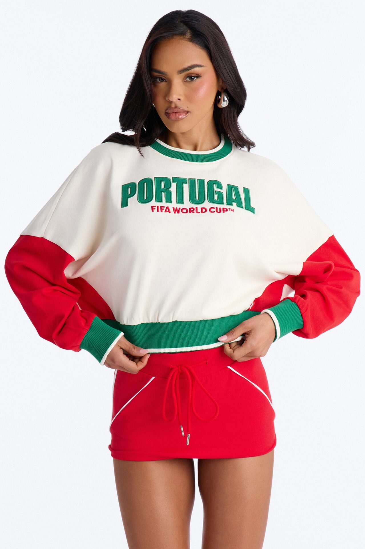 FIFA Portugal World Class Cropped Sweatshirt - Multi Color