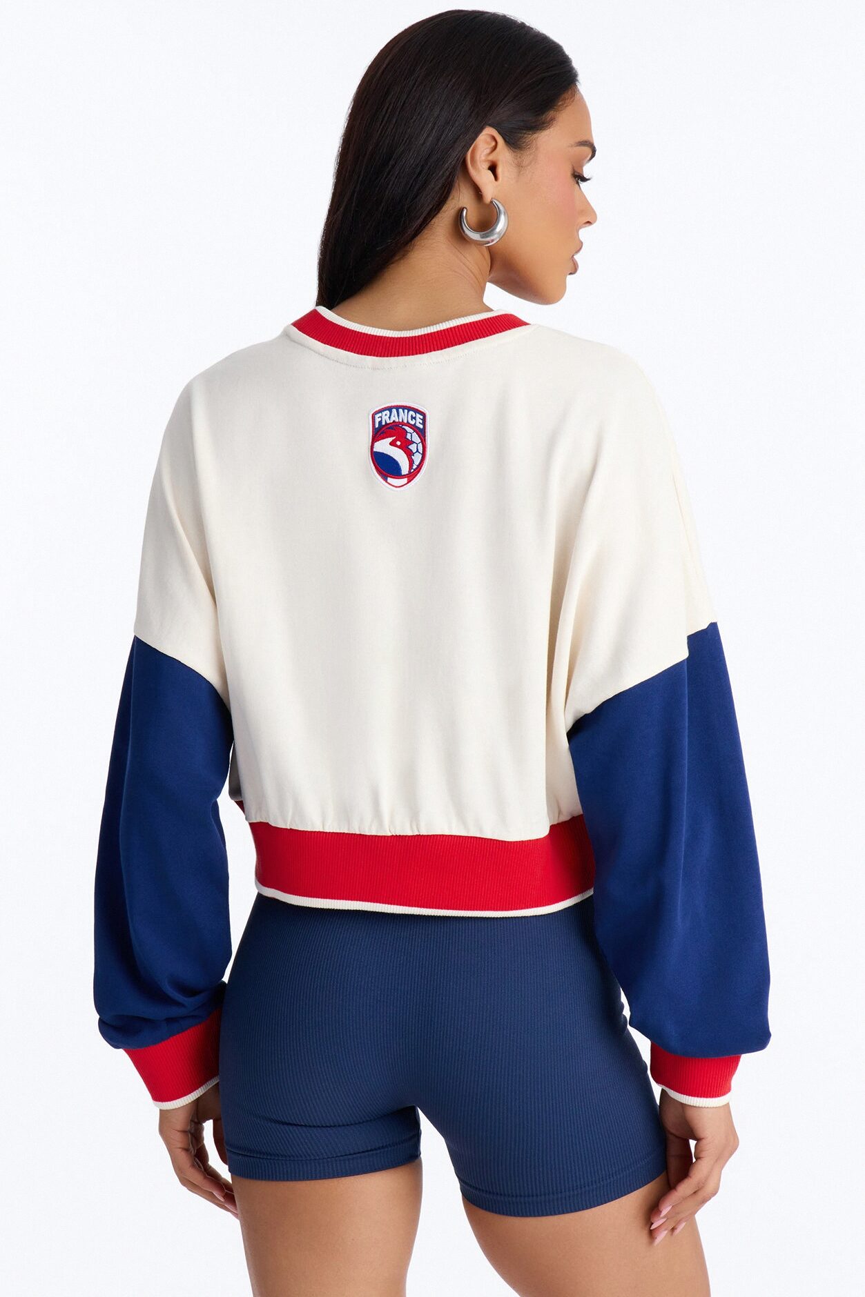 FIFA France World Class Cropped Sweatshirt - Multi Color