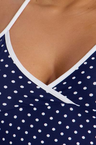 Be Cozy PJ Sleep Dress - Navy/combo
