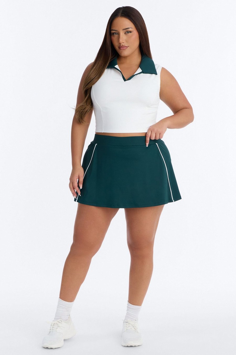 Country Club Moment Active Skirt Set - Navy