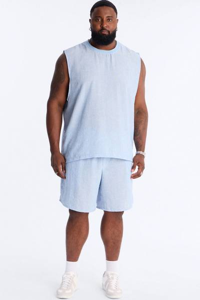 Relaxed Tide Thread Short - Blue