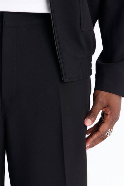 Modern Essential Relaxed Straight Hybrid Waist Trouser - Black
