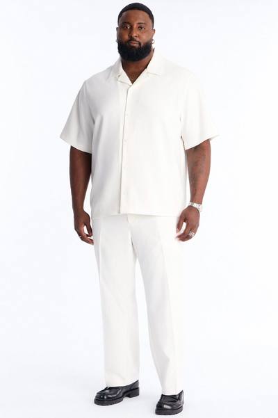 Modern Essential Straight Trouser - White