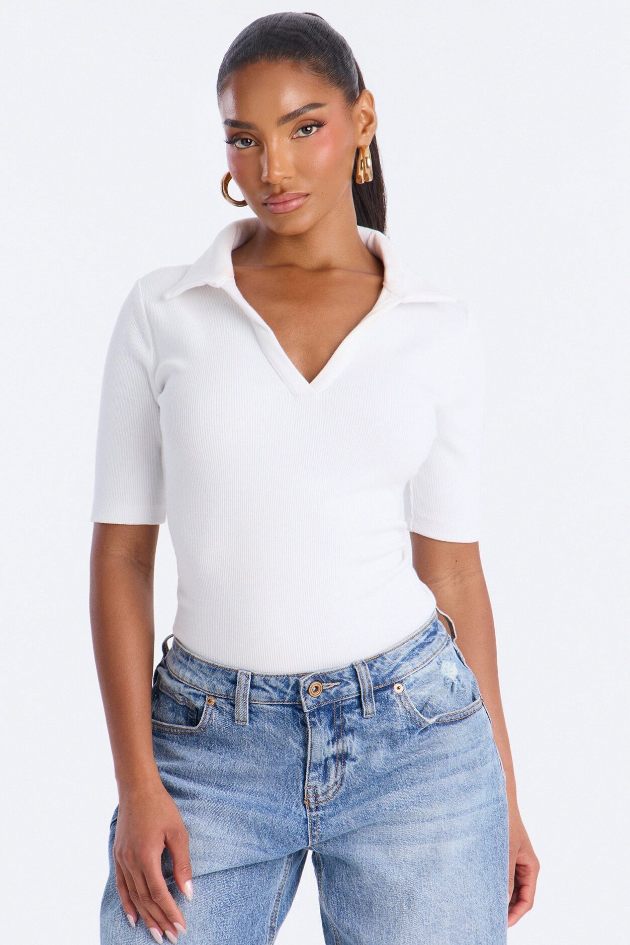 It's Not That Serious Bodysuit - White