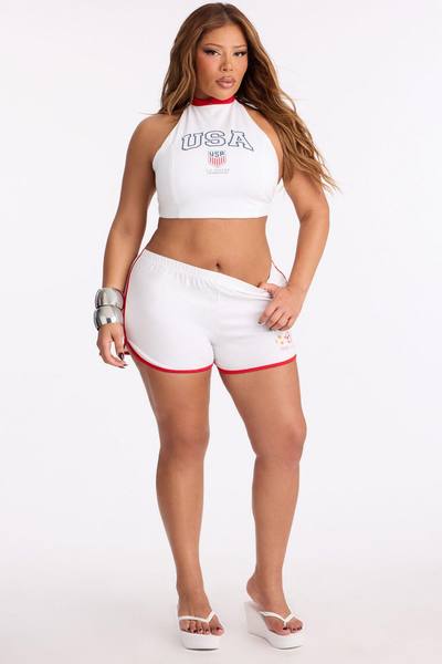 US Soccer Short - White