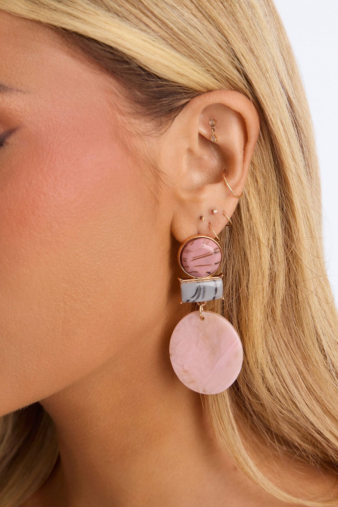 Found My Haven Drop Earrings - Pink/combo